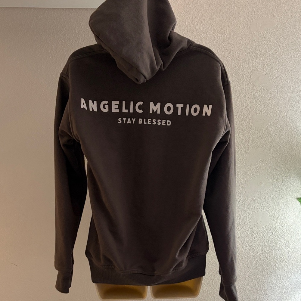Angelic Motion  “Motion keeps me in Motion” hoodie Med genesis collection grey - Picture 3 of 9